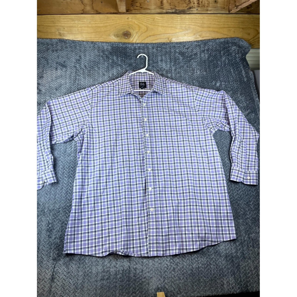 Jos. A. Bank Shirt Mens 2X Multicolor Plaid Cotton Tailored Fit Button Down